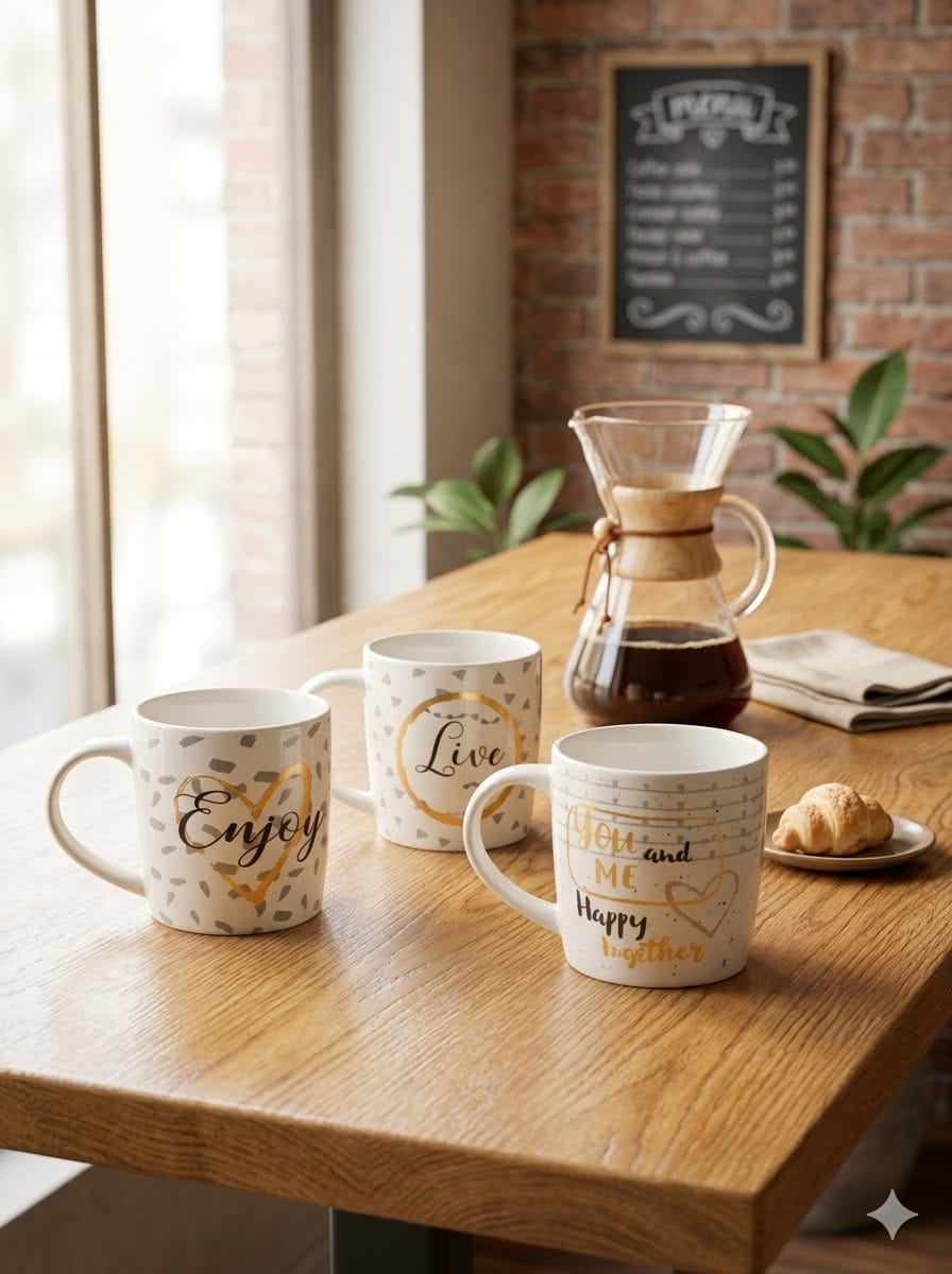 ☕ JARRO MUG CERÁMICA DECO 21722