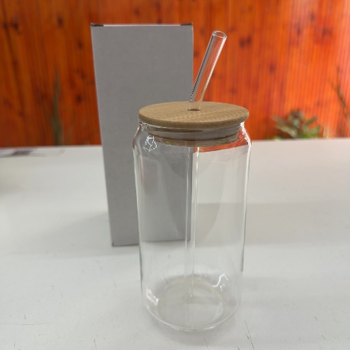🥤 VASO CON SORBETE TAPA BAMBOO