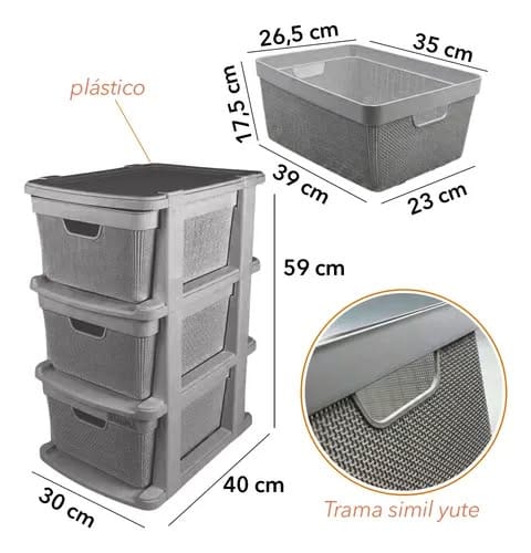 CAJONERA X 3 ORGANIZADOR