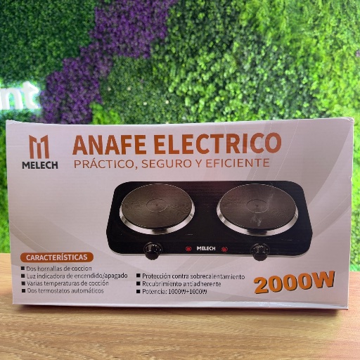ANAFE ELÉCTRICO DOBLE 2000 W